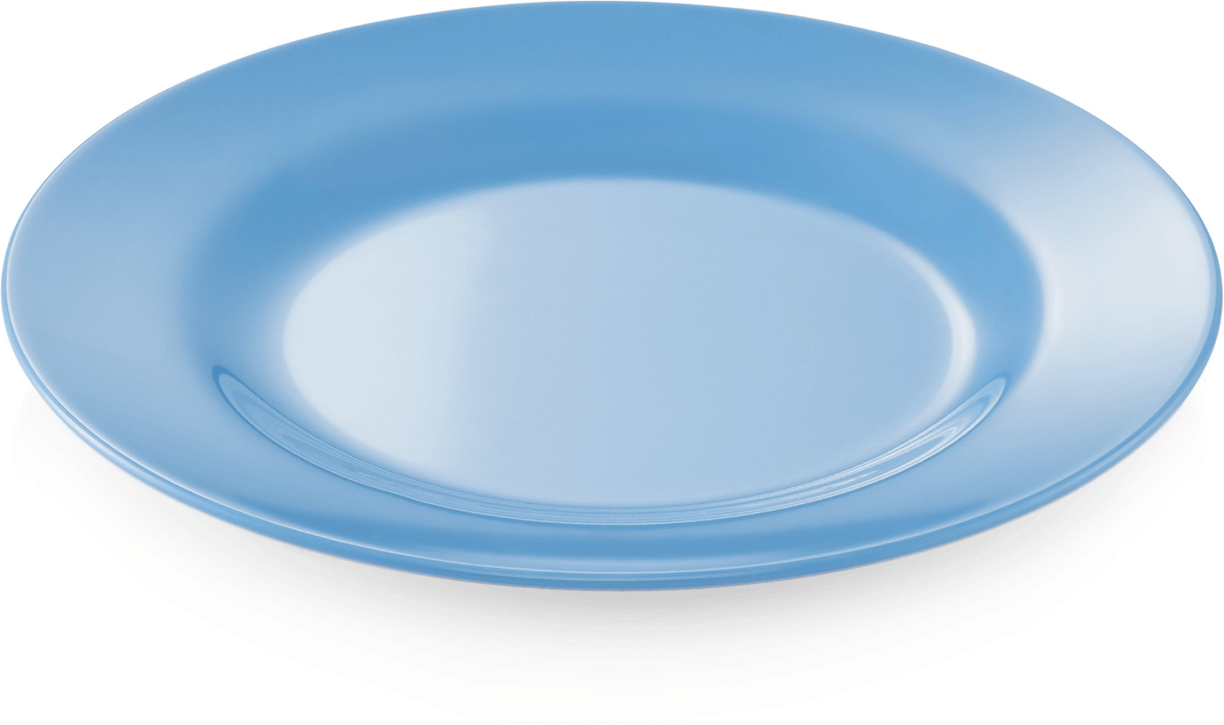 Teller, flach, Ø 20 cm, blau, Melamin