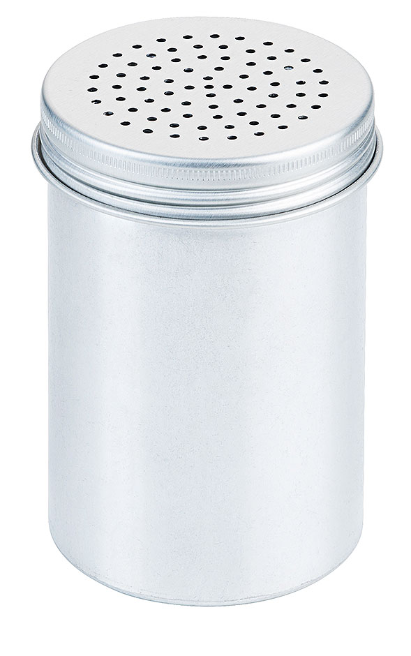 Salzstreuer Aluminium Ø 6,5 cm - Höhe 12,0 cm - Lochung 2 mm