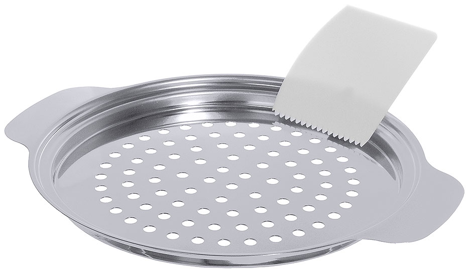 Spätzlesieb mit Schaber Ø außen 27,0 cm - Höhe 2,0 cm Spätzlesieb mit Schaber Ø außen 27,0 cm - Höhe 2,0 cm