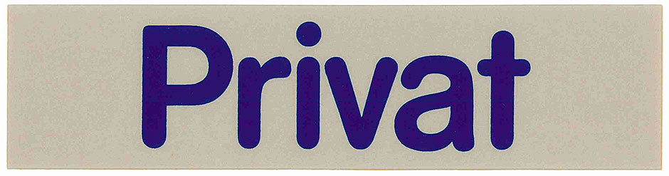 Hinweisschild - Maße 16 x 4 cm - PRIVAT Hinweisschild - Maße 16 x 4 cm - PRIVAT