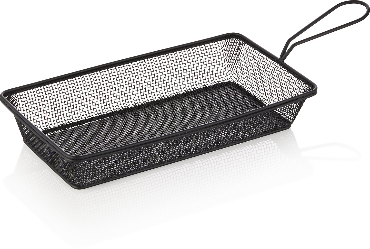Servier- und Frittierkorb 28,0 x 16,0 cm, schwarz Servier- und Frittierkorb 28,0 x 16,0 cm, schwarz