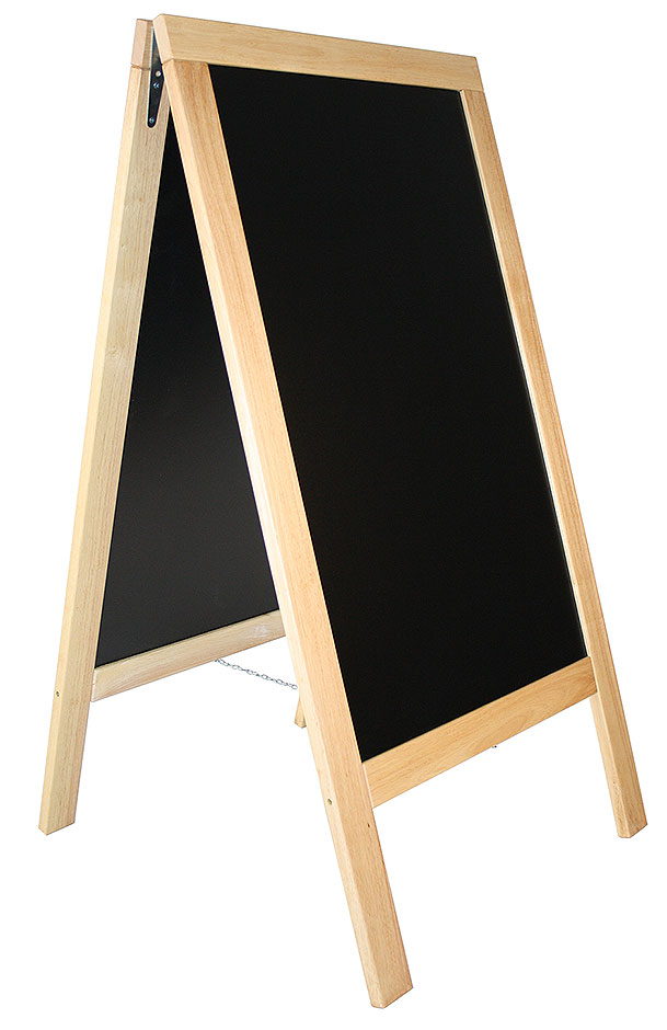 Werbetafeln DOPPELTAFEL - Fläche 58 x 100 cm - NATURFARBEND