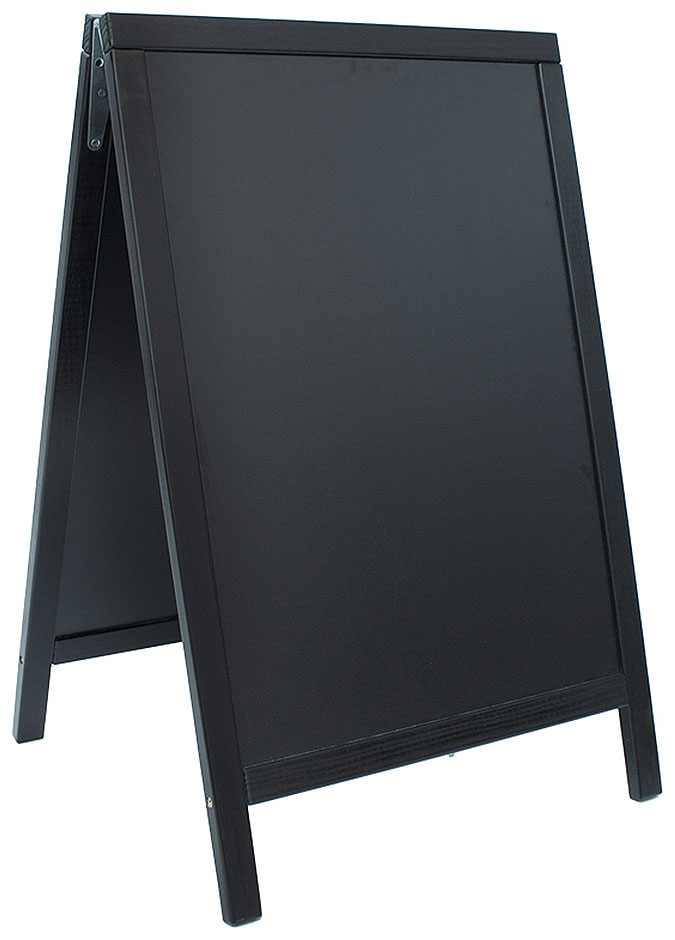 Werbetafeln DOPPELTAFEL - Fläche 47 x 67 cm - SCHWARZ