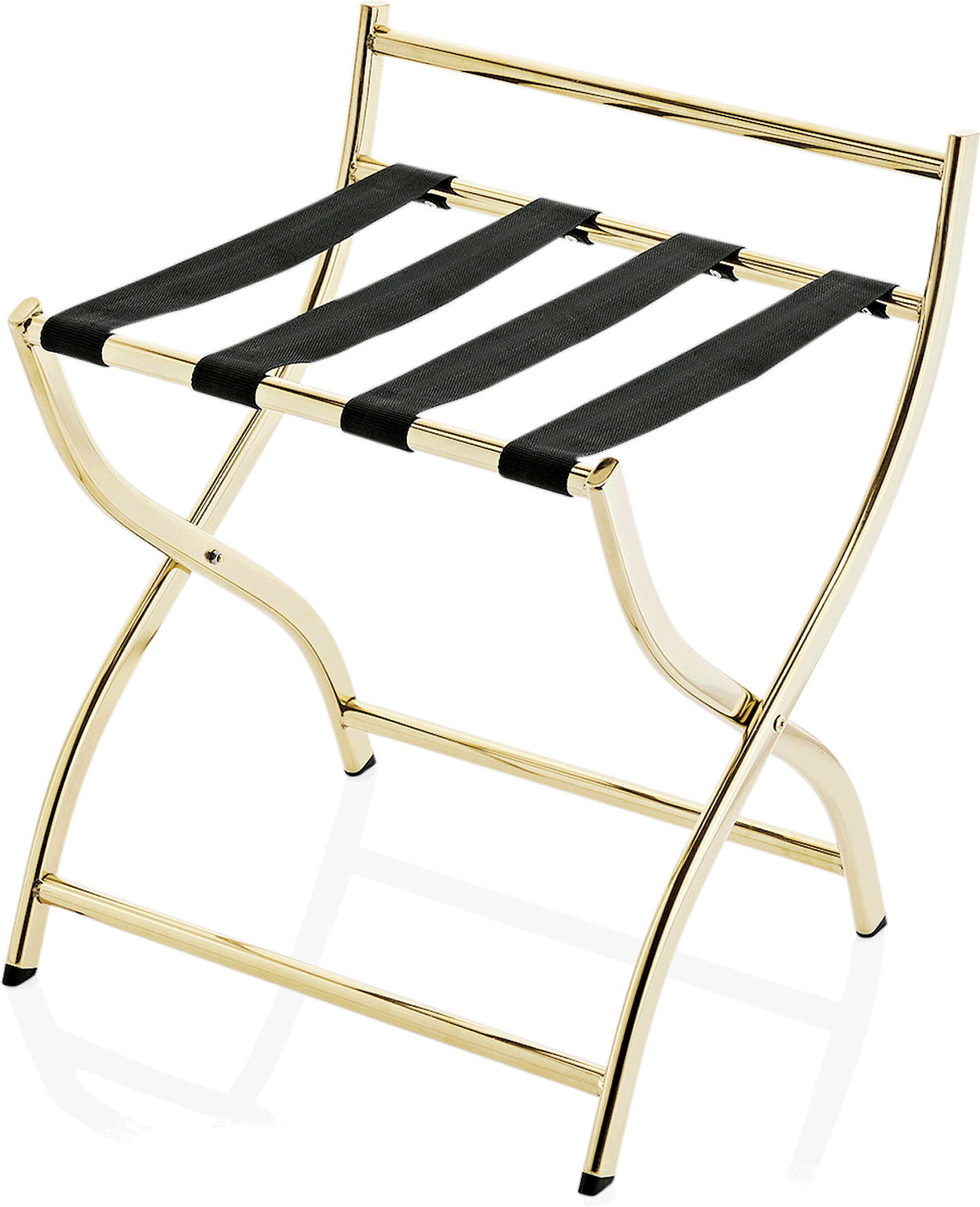 Gepäckablage mit Wandschutz, 50 x 48 x 54 cm, goldfarben, Chromnickelstahl